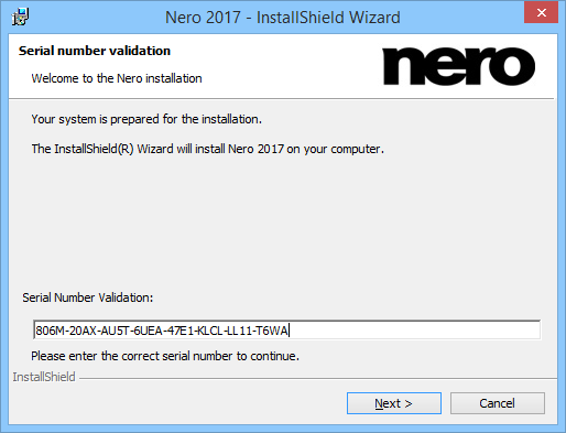 ключ Nero 2017